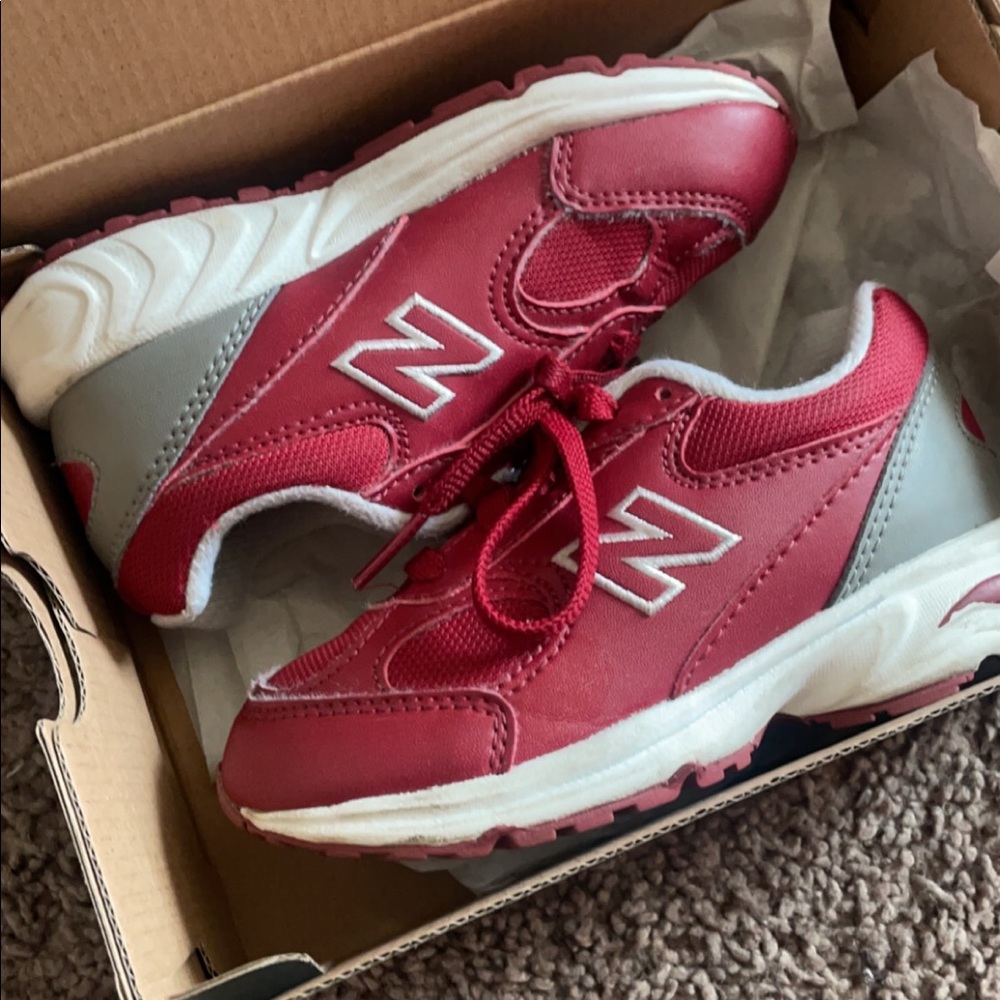 Burgundy New Balance Toddler 10c